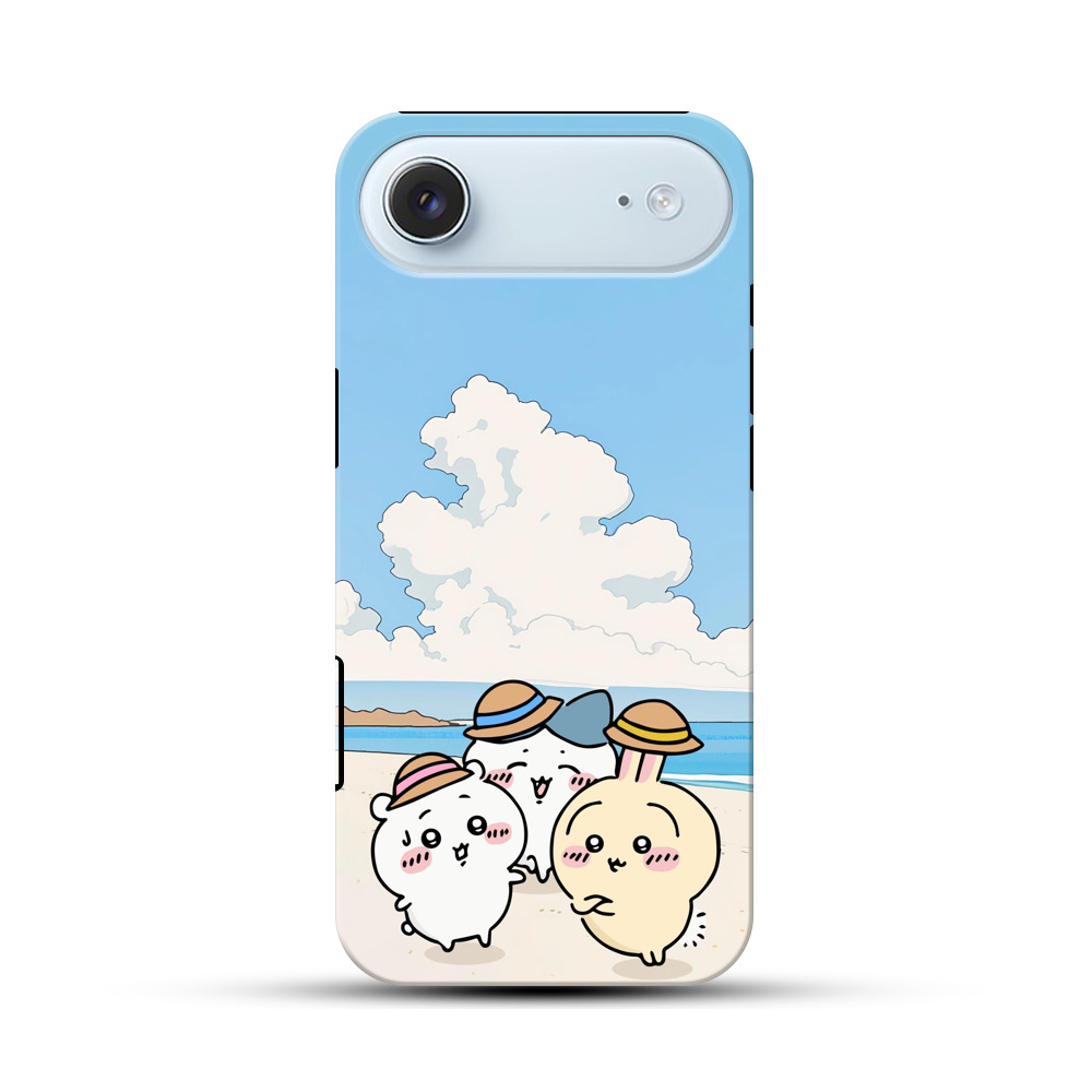 かわいい猫の夏海辺 iPhone Airオリジナル耐衝撃ケース