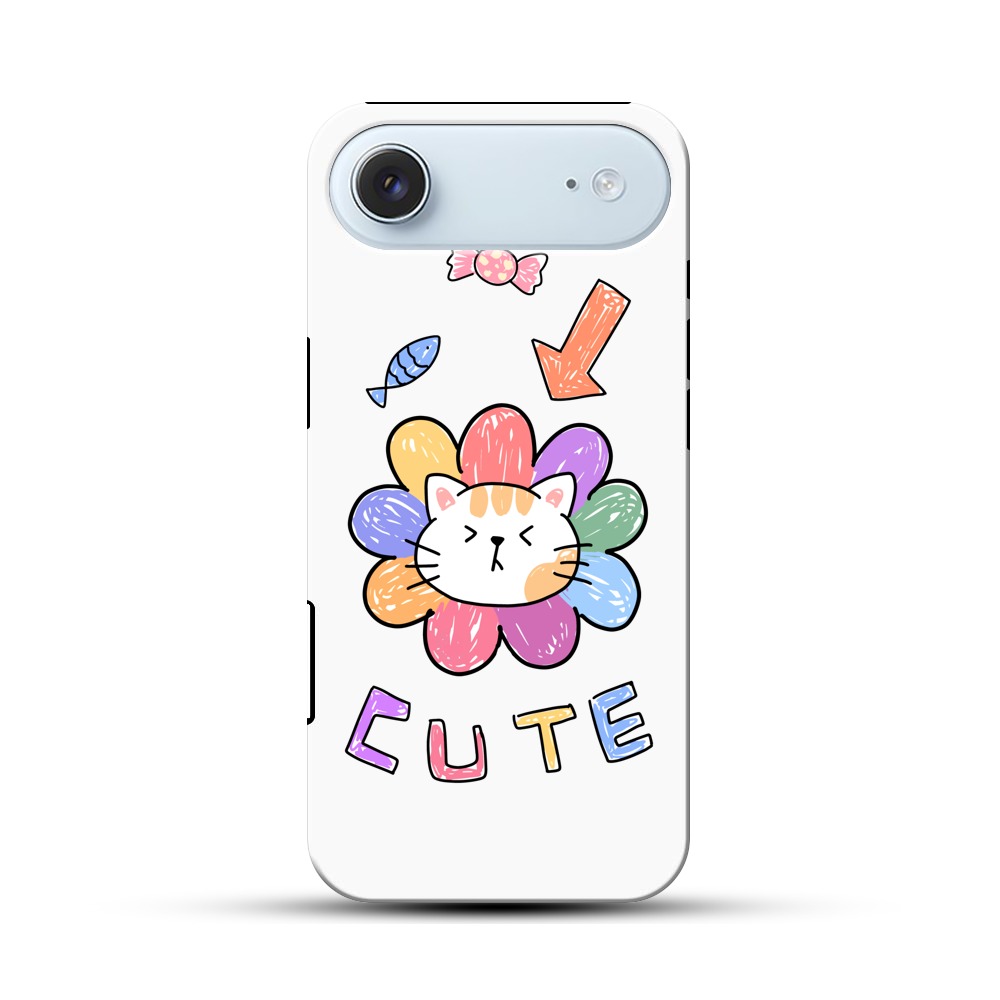 かわいい猫の花 iPhone Airオリジナル耐衝撃ケース