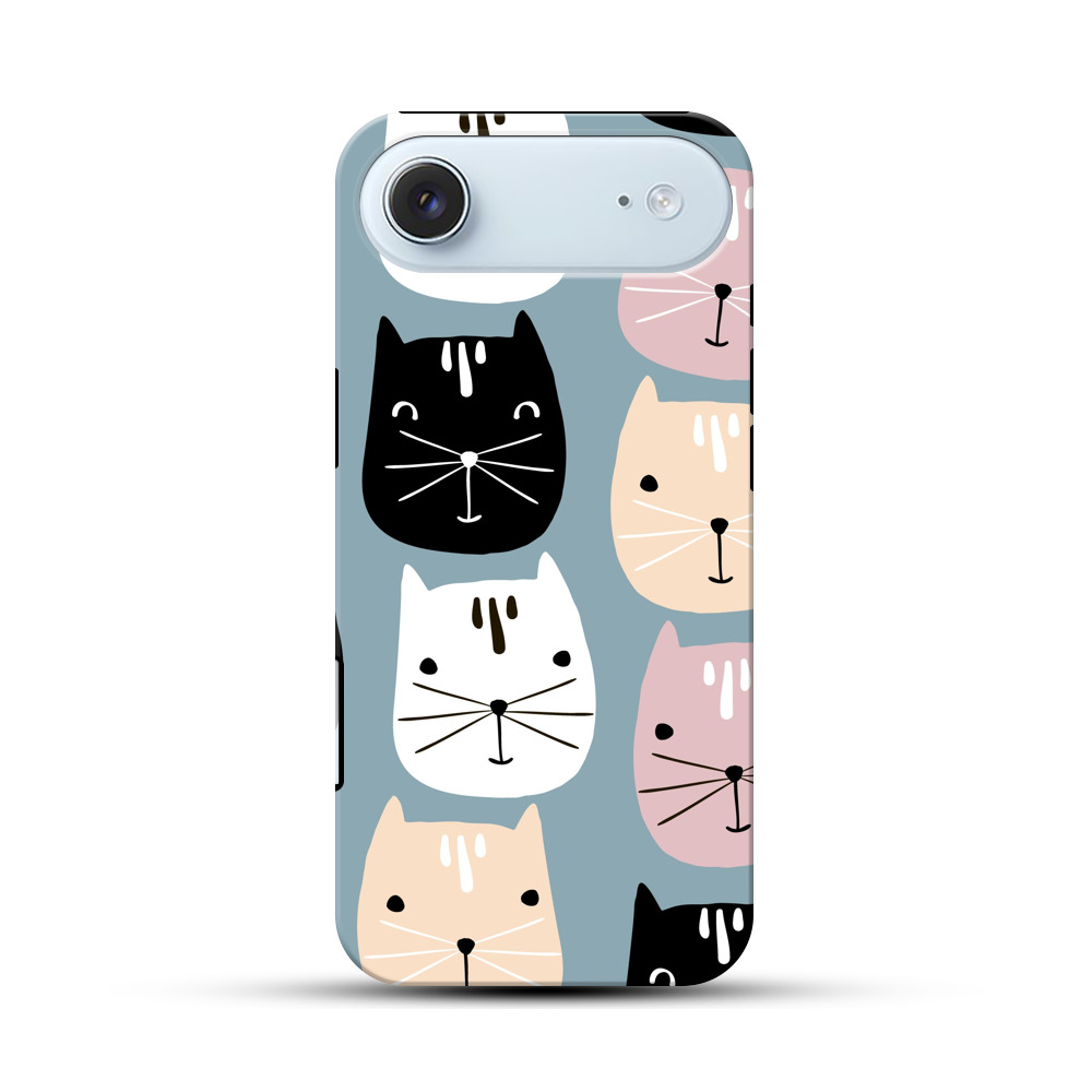 かわいい猫のパターン iPhone Airオリジナル耐衝撃ケース