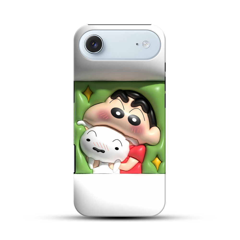 子供と犬の抱擁 iPhone Airオリジナル耐衝撃ケース