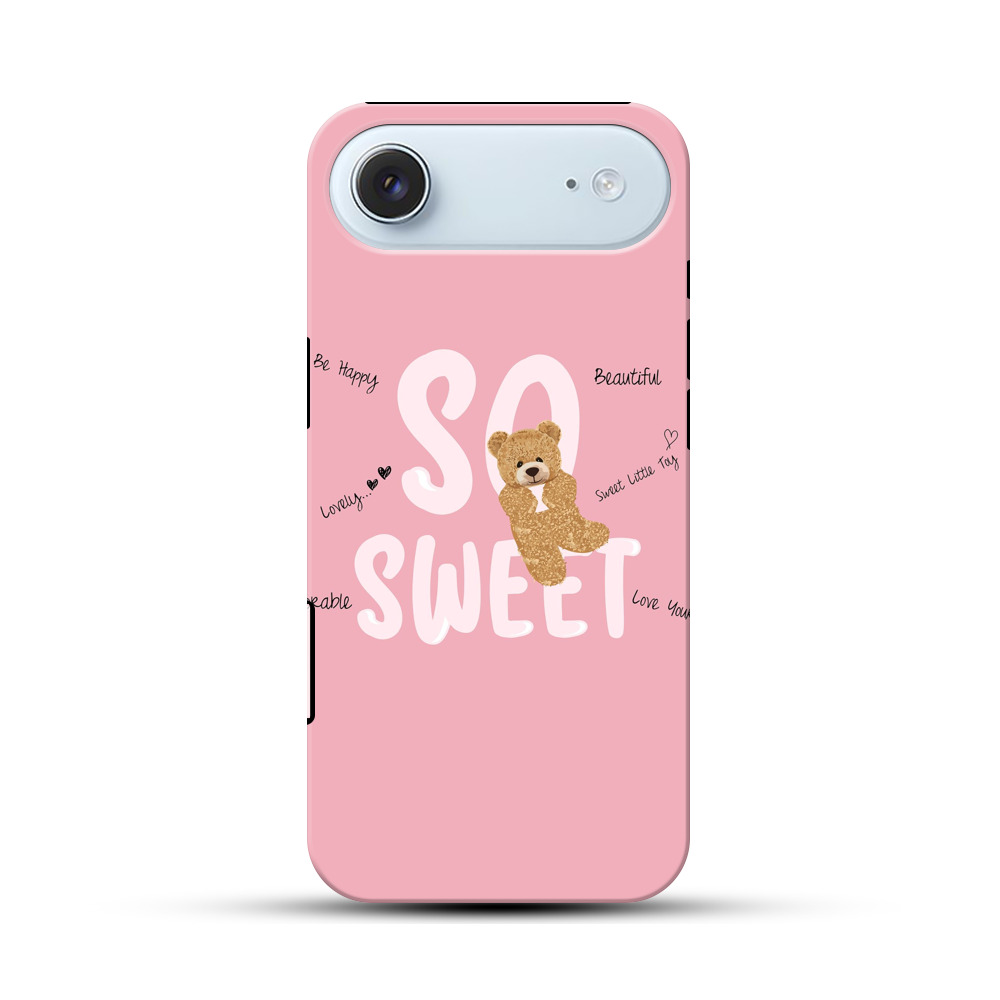 かわいいテディベアとスウィートメッセージ iPhone Airオリジナル耐衝撃ケース