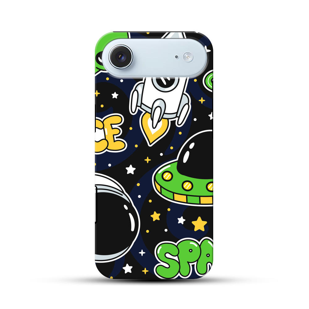 かわいい宇宙と宇宙人のイラスト iPhone Airオリジナル耐衝撃ケース