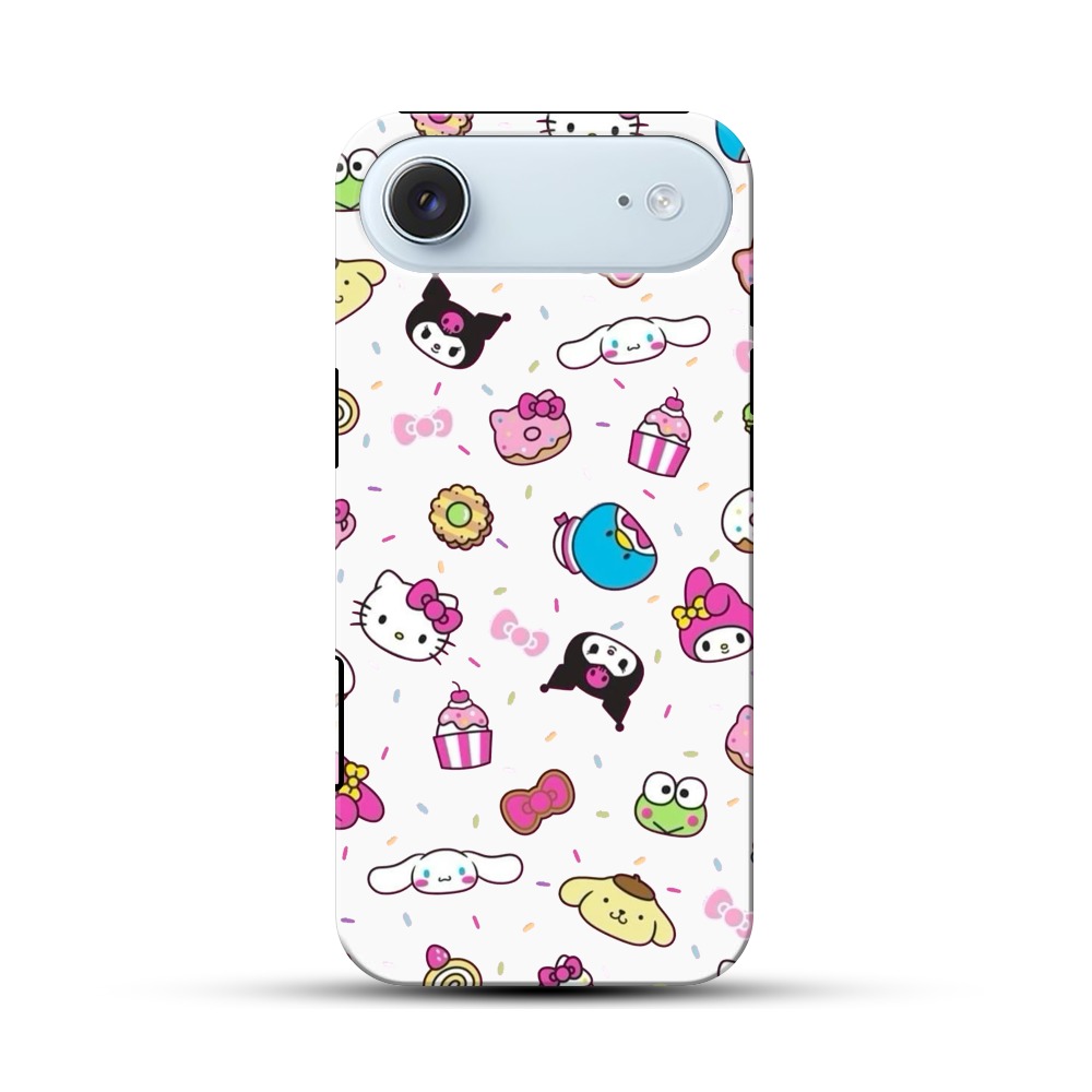 かわいいキャラクターの模様 iPhone Airオリジナル耐衝撃ケース