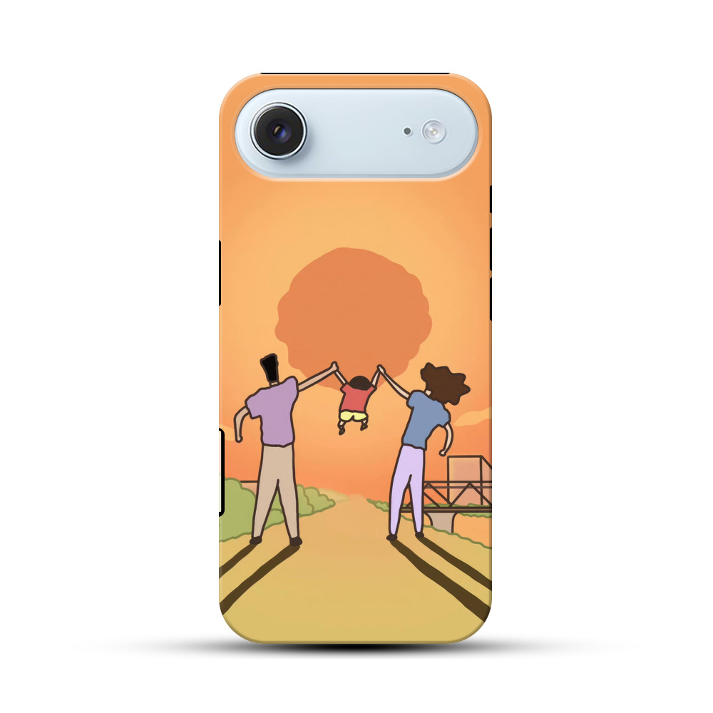 夕日の家族 iPhone Airオリジナル耐衝撃ケース