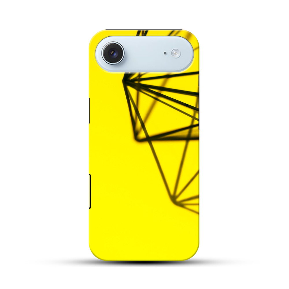 幾何学的な影と黄色 iPhone Airオリジナル耐衝撃ケース