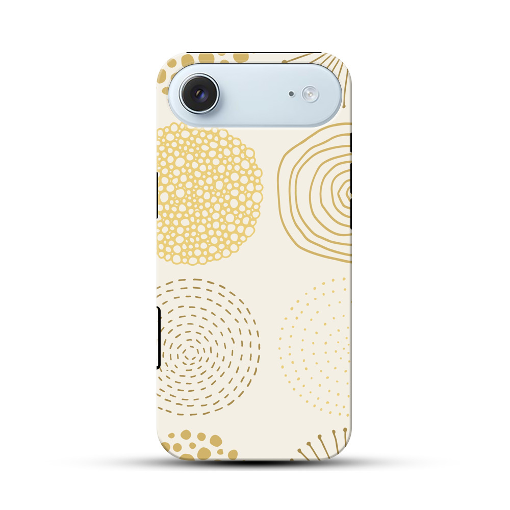 幾何学模様の円形パターン iPhone Airオリジナル耐衝撃ケース