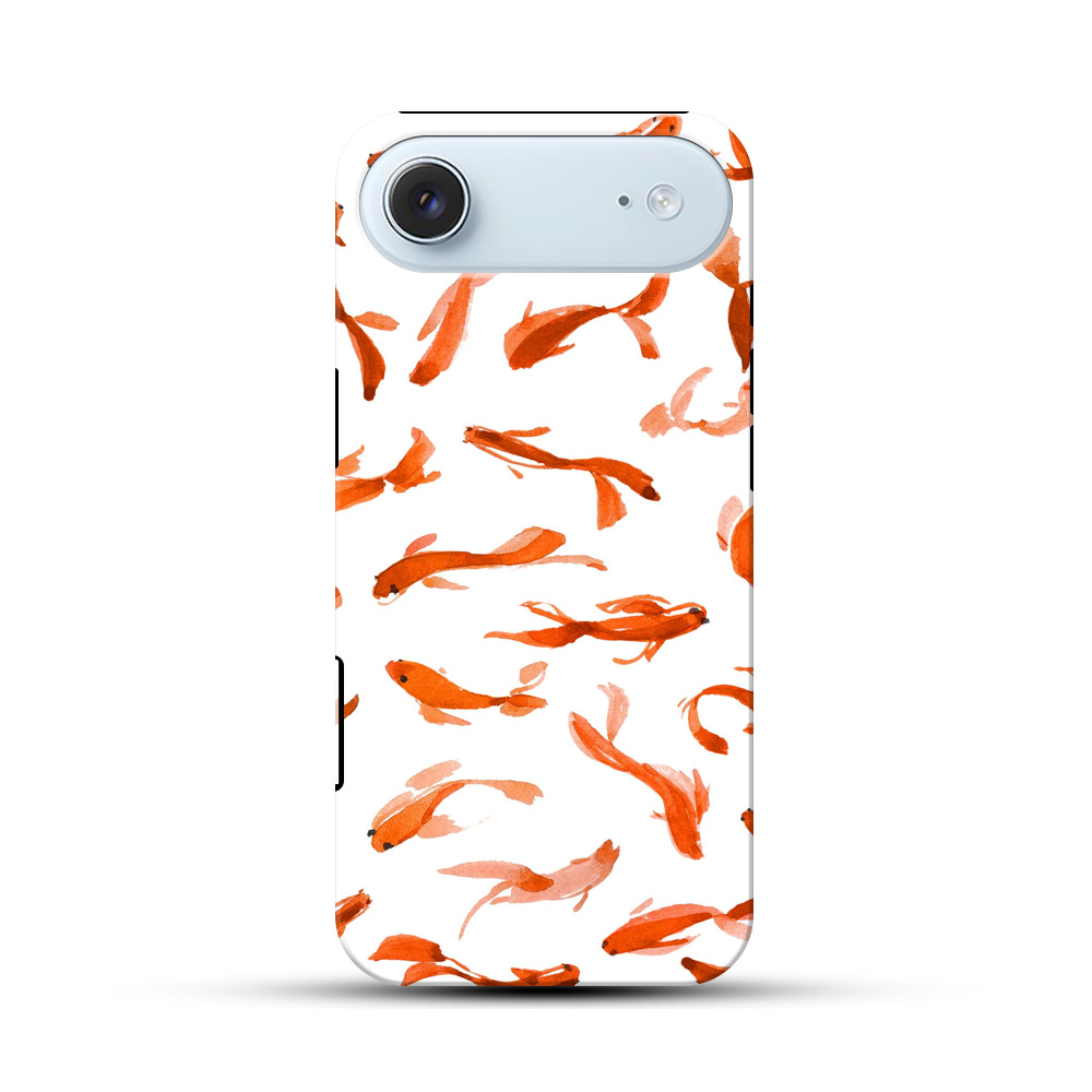 金魚のパターン iPhone Airオリジナル耐衝撃ケース