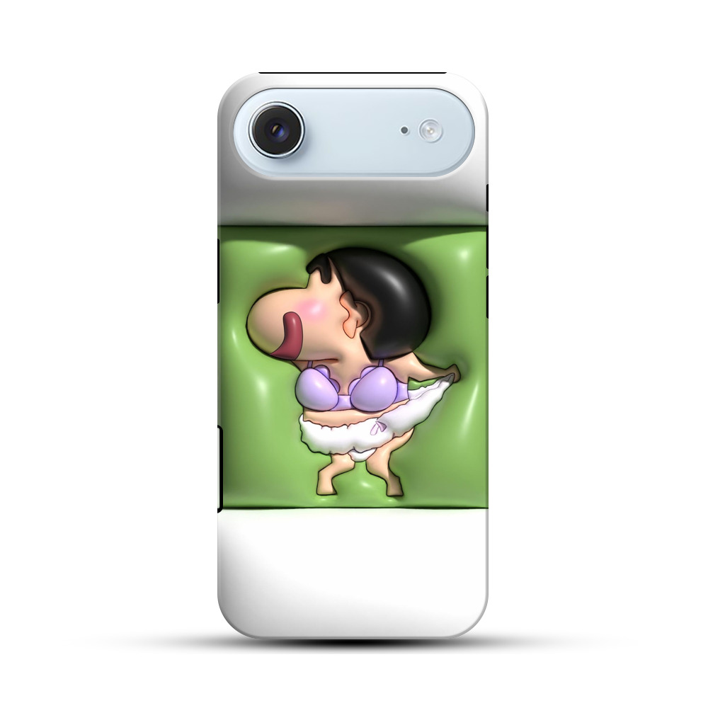 コミカルなキャラクター iPhone Airオリジナル耐衝撃ケース