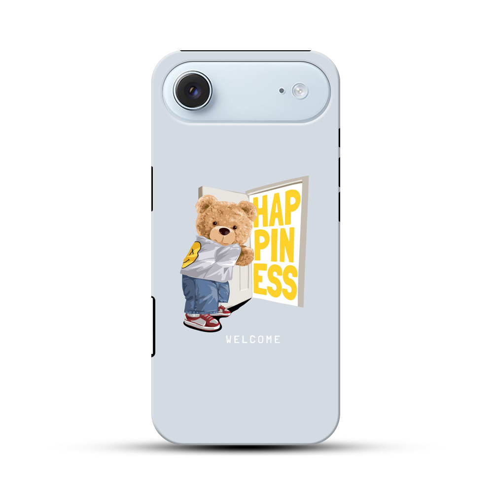 幸福への扉を開けるクマ iPhone Airオリジナル耐衝撃ケース