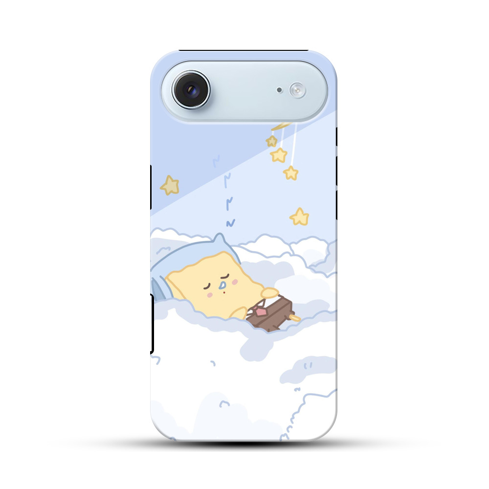 雲の上で星空眠るキャラ iPhone Airオリジナル耐衝撃ケース