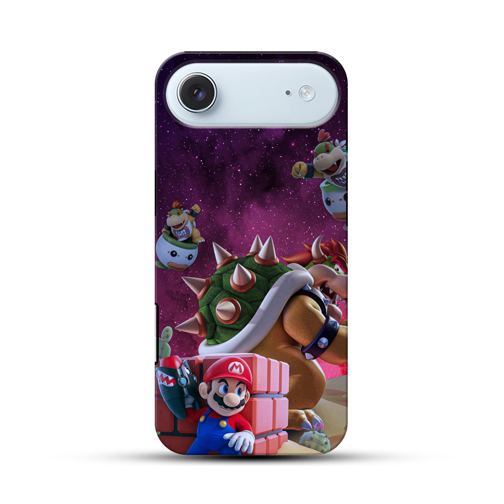 クッパとクッパJr. 星空 iPhone Airオリジナル耐衝撃ケース