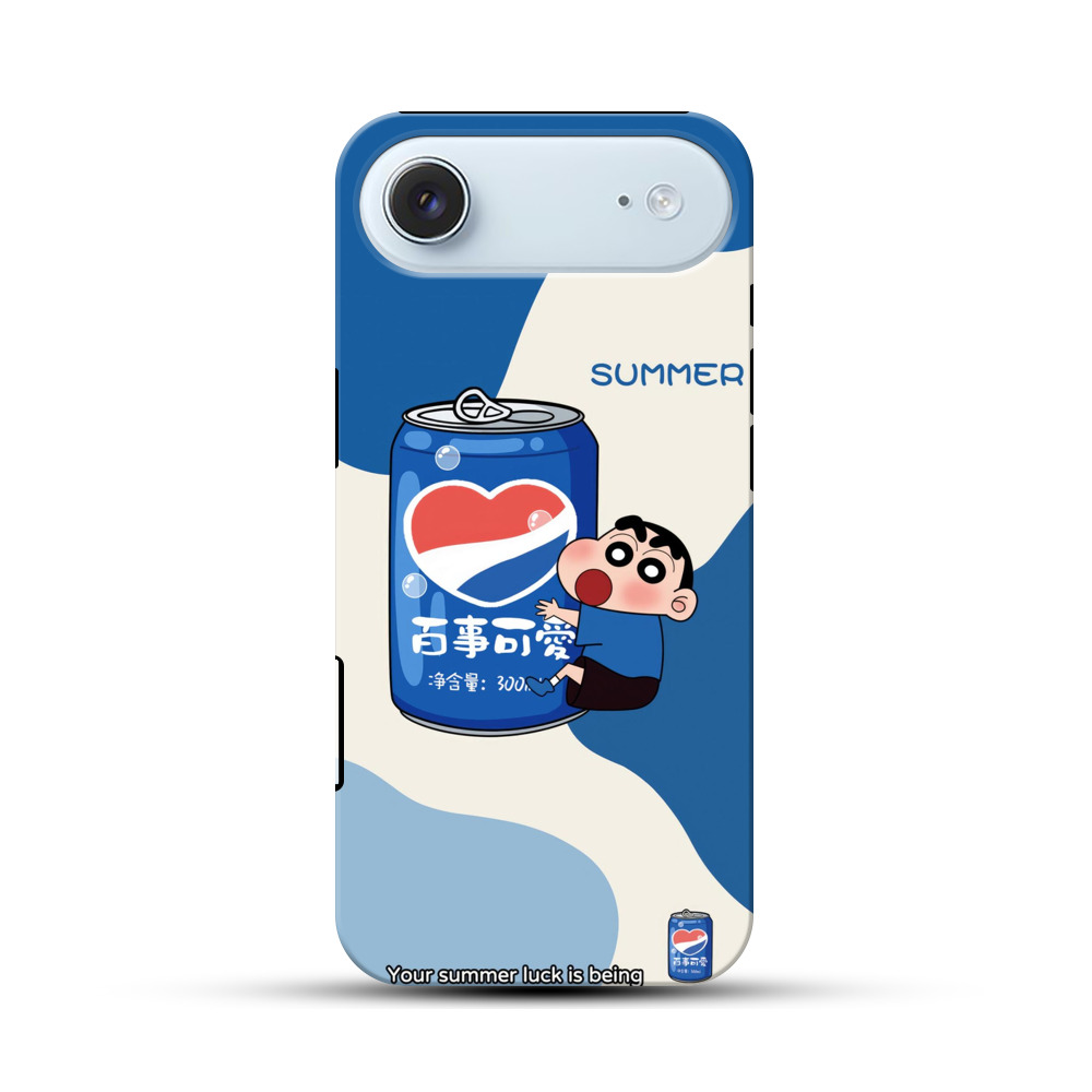 クレヨンしんちゃん青缶 iPhone Airオリジナル耐衝撃ケース