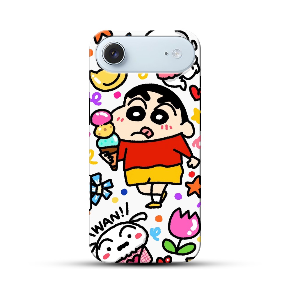 しんちゃんとアイスクリーム iPhone Airオリジナル耐衝撃ケース