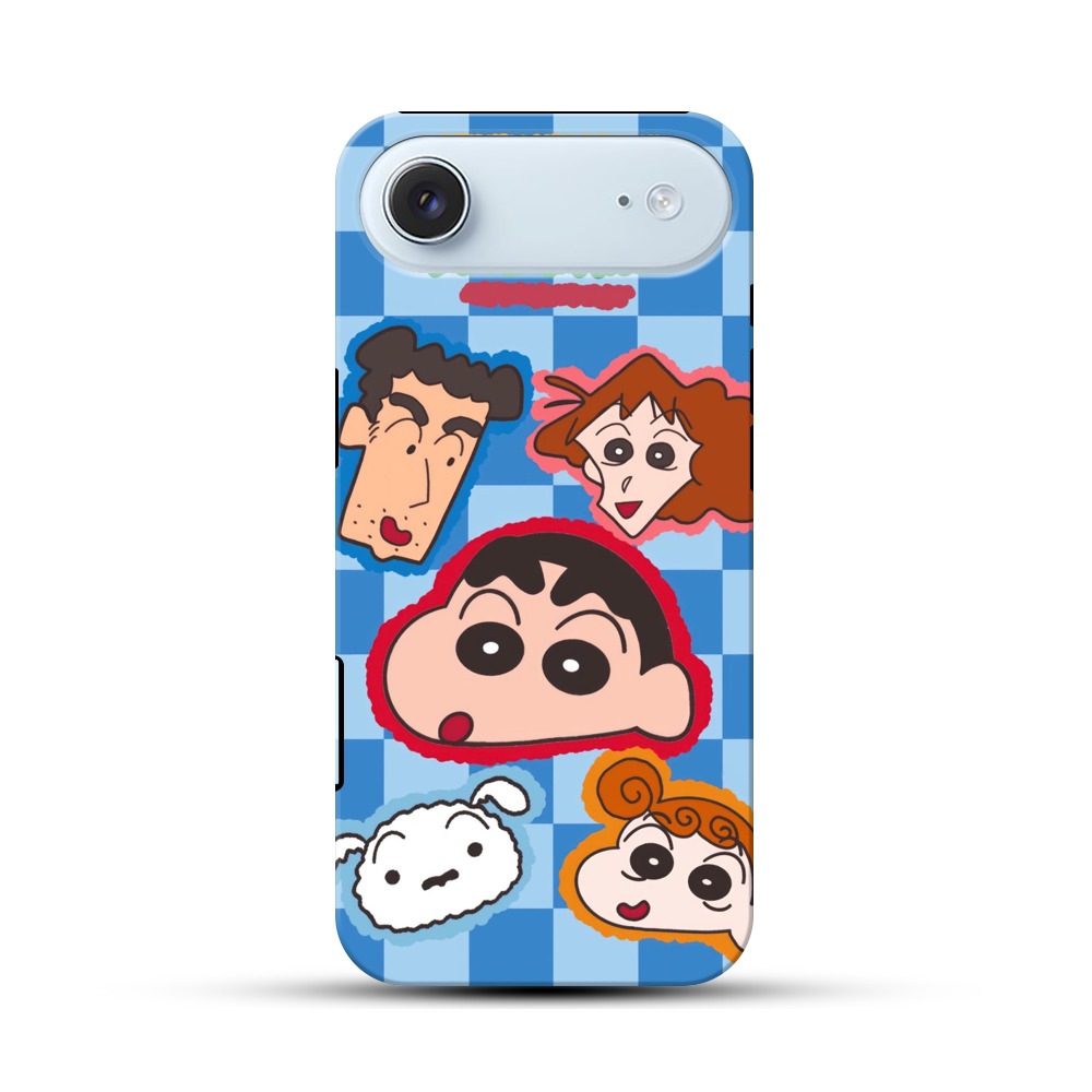 クレヨンしんちゃん顔集合 iPhone Airオリジナル耐衝撃ケース