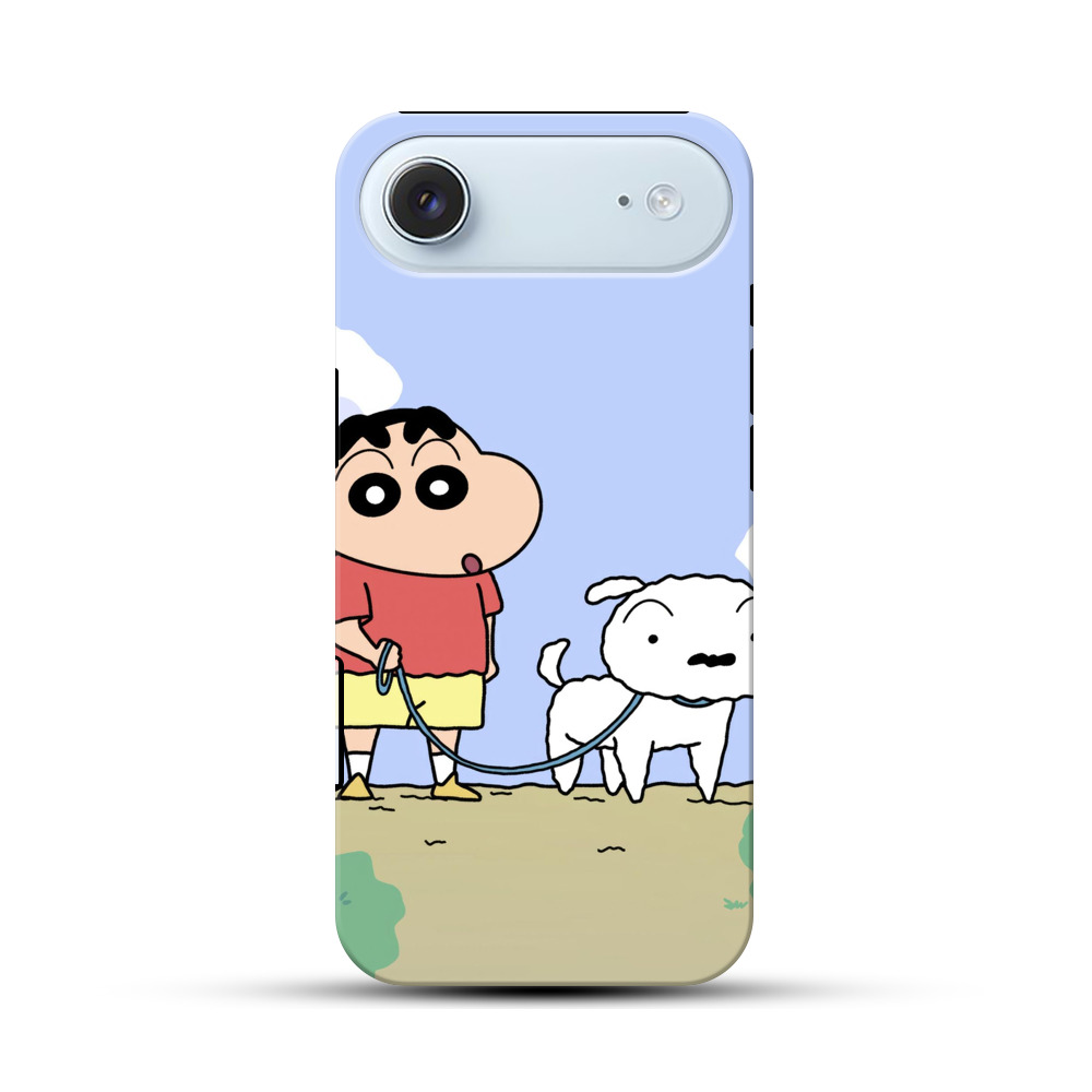 しんちゃんとシロ iPhone Airオリジナル耐衝撃ケース