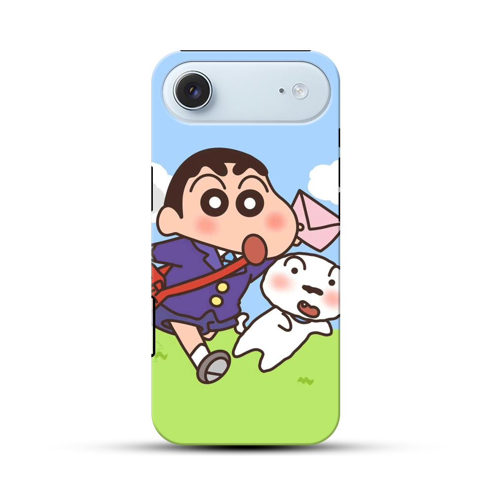 しんちゃんと手紙 iPhone Airオリジナル耐衝撃ケース