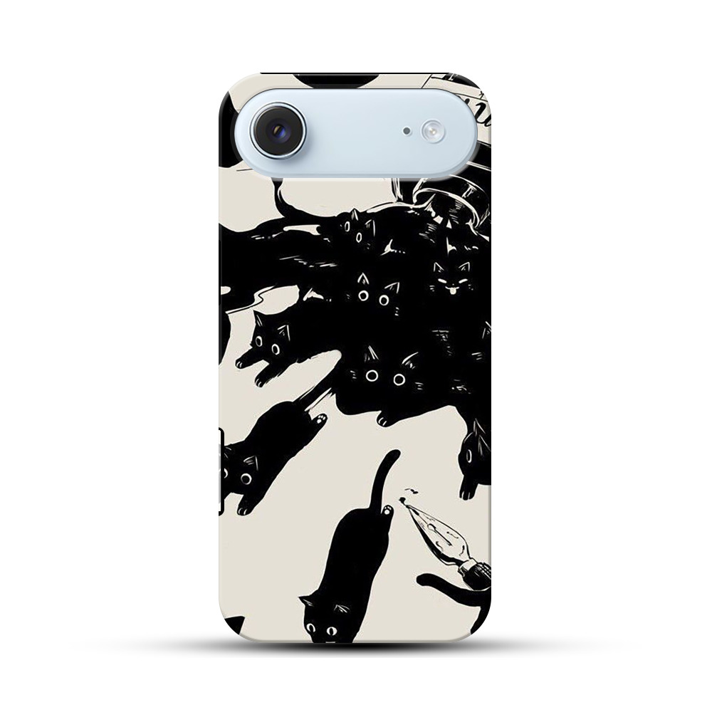 黒猫の群れ iPhone Airオリジナル耐衝撃ケース
