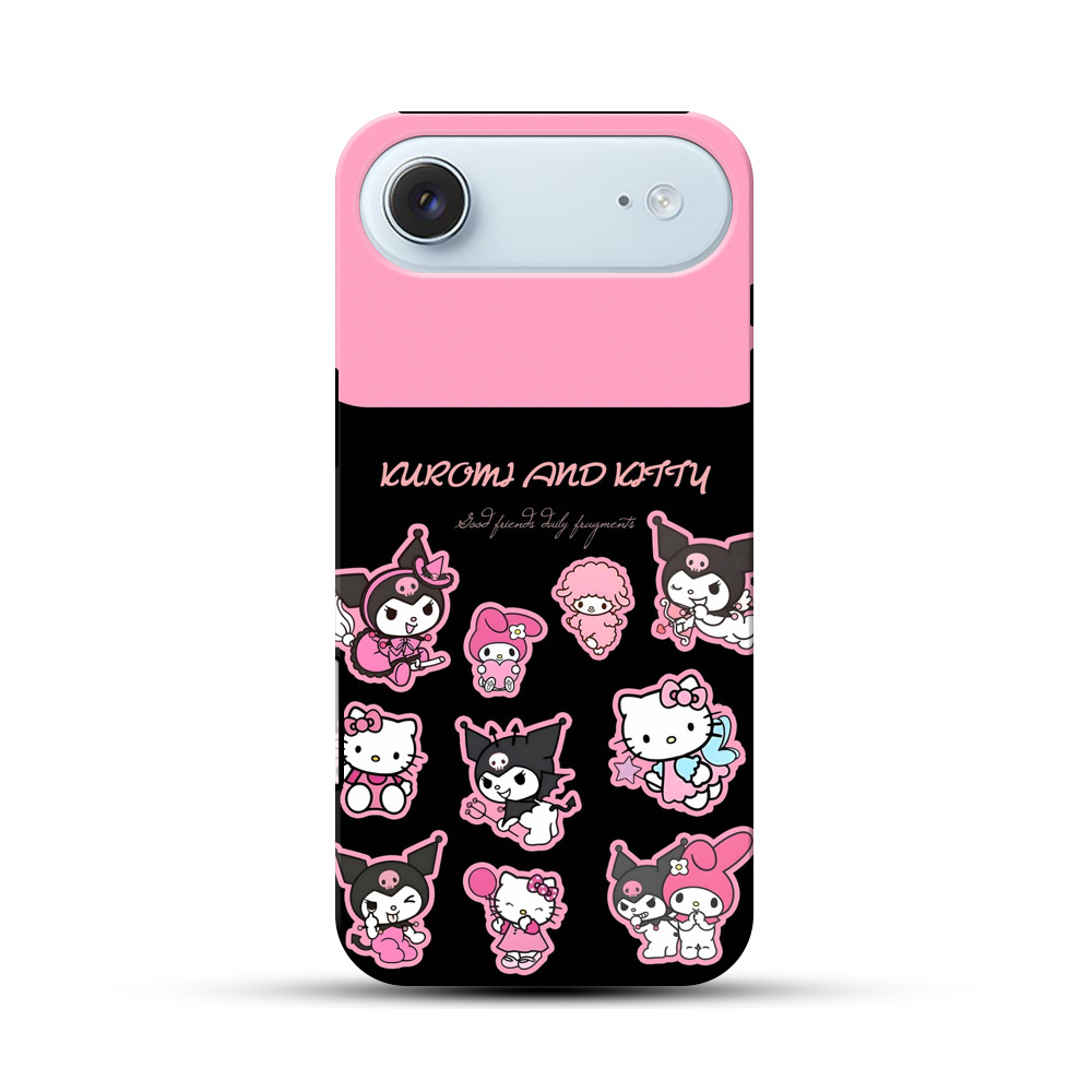 クロミとキティのキャラ iPhone Airオリジナル耐衝撃ケース