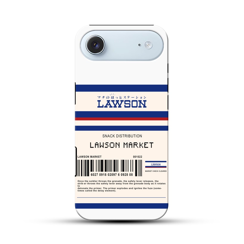 ローソンロゴとバーコードデザイン iPhone Airオリジナル耐衝撃ケース