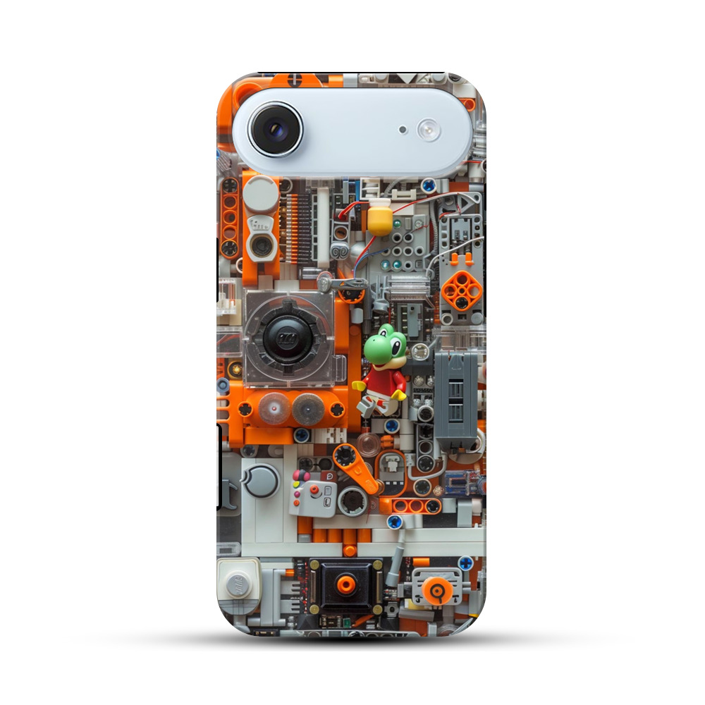 レゴとヨッシーの組み合わせ iPhone Airオリジナル耐衝撃ケース