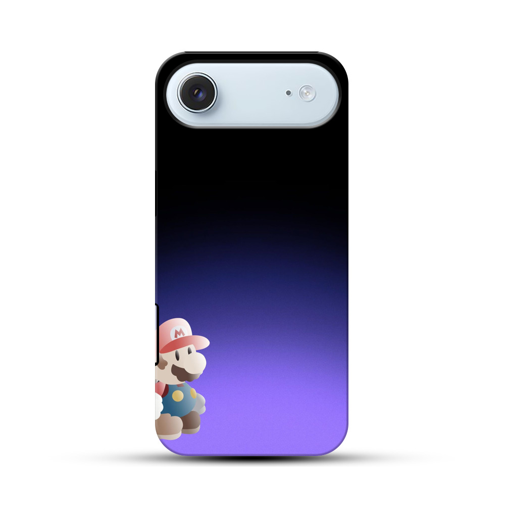 マリオシルエットデザイン iPhone Airオリジナル耐衝撃ケース