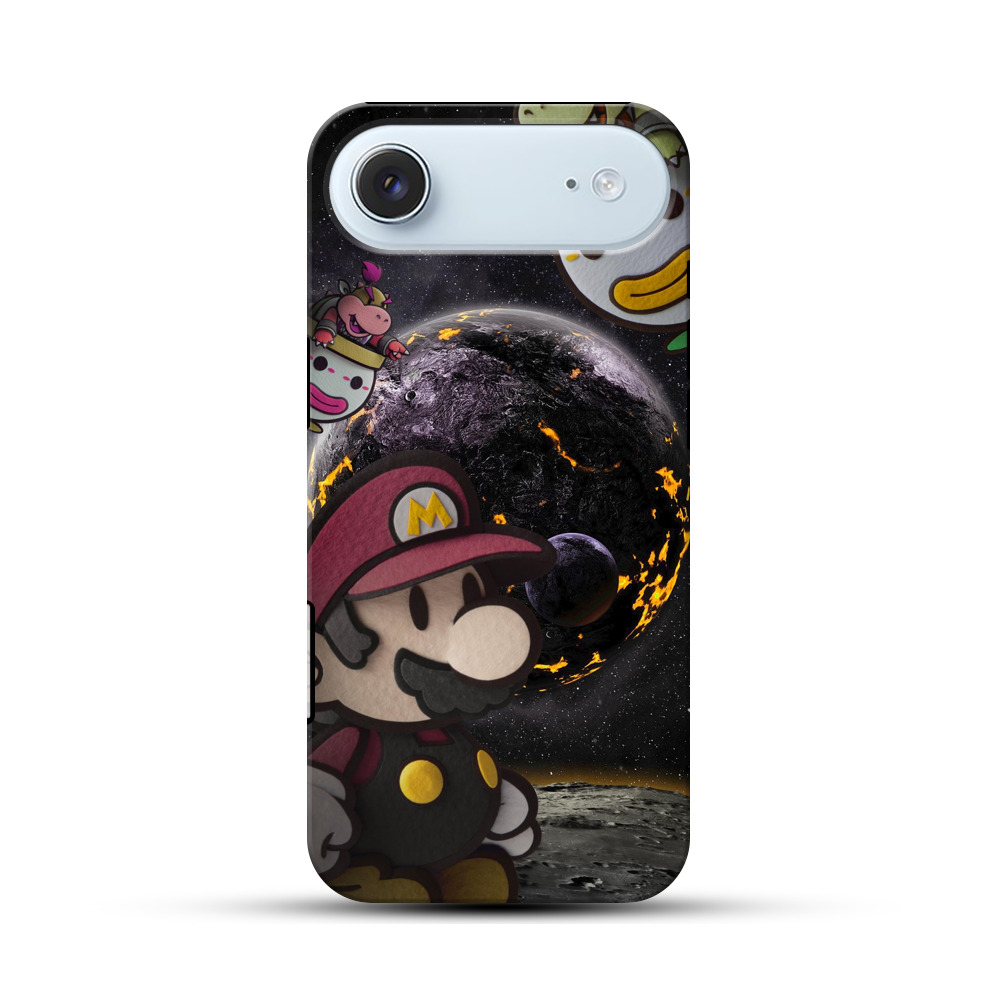 マリオと宇宙背景 iPhone Airオリジナル耐衝撃ケース