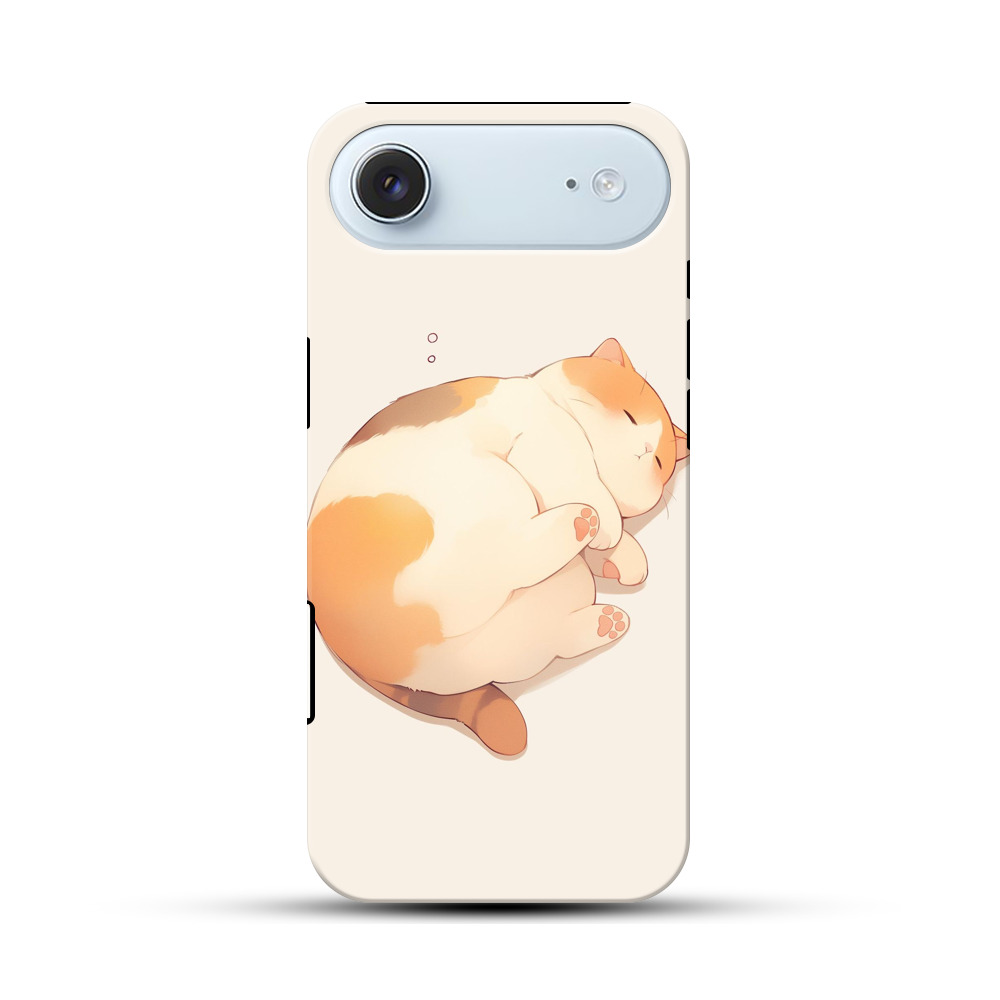 丸くなって眠る猫 iPhone Airオリジナル耐衝撃ケース