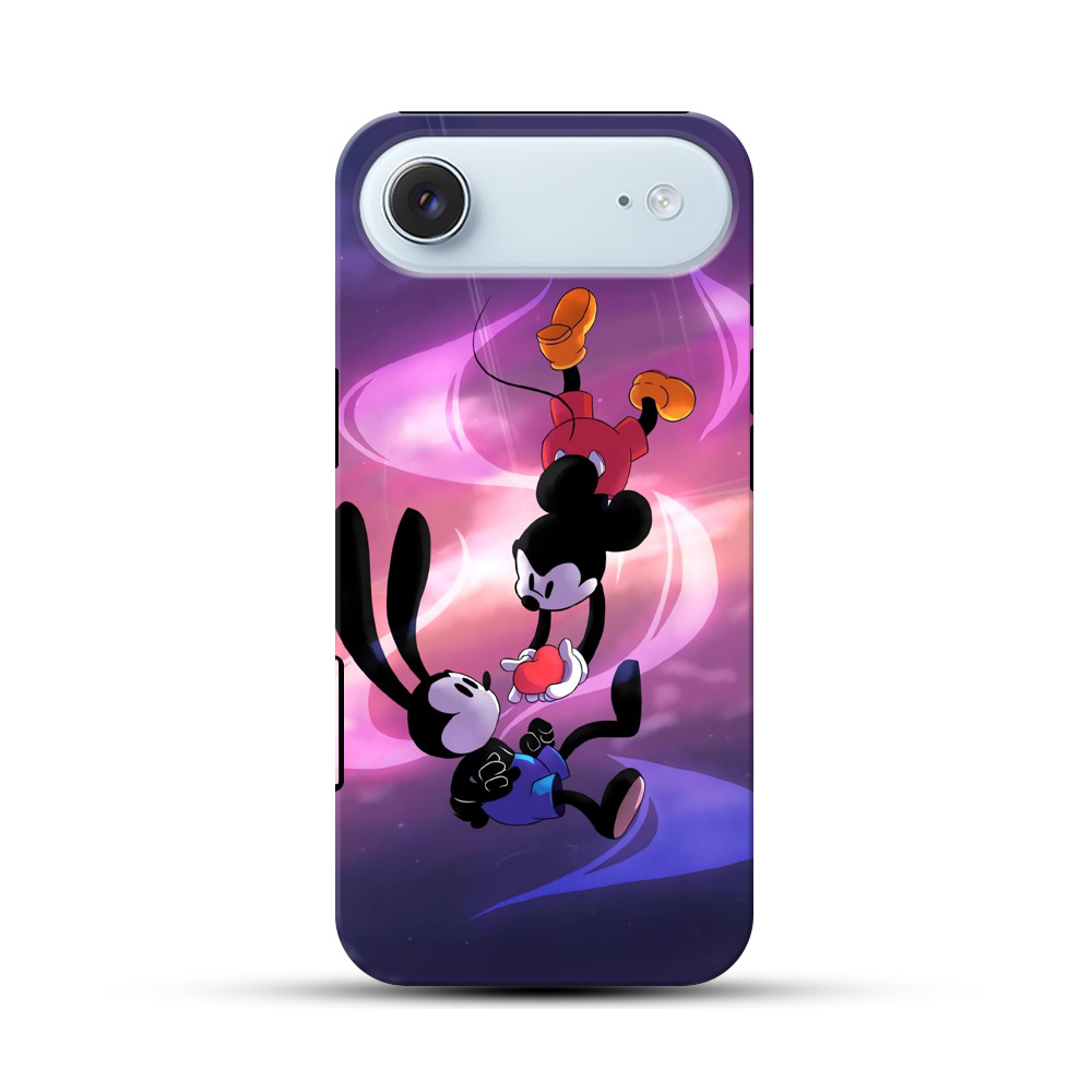 ミッキーとオズワルドのハート iPhone Airオリジナル耐衝撃ケース