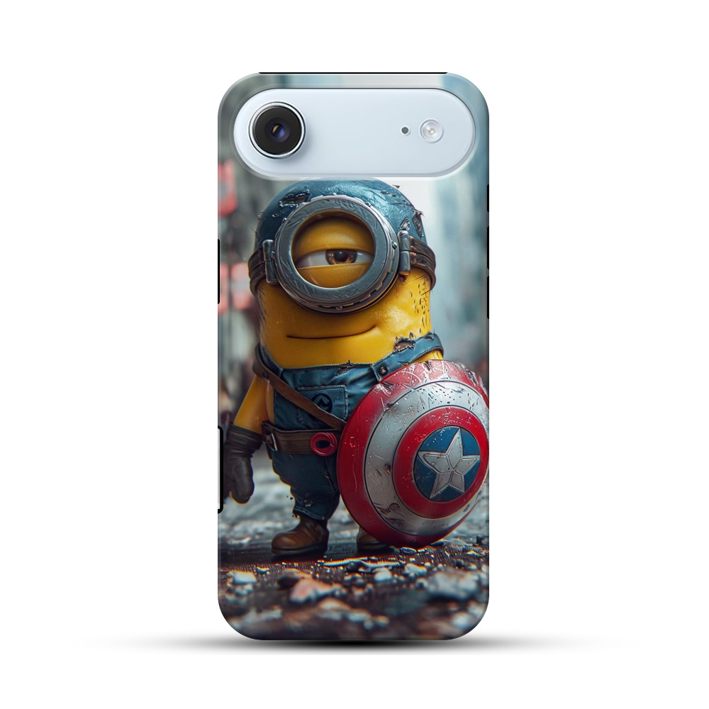 キャプテン風ミニオン iPhone Airオリジナル耐衝撃ケース