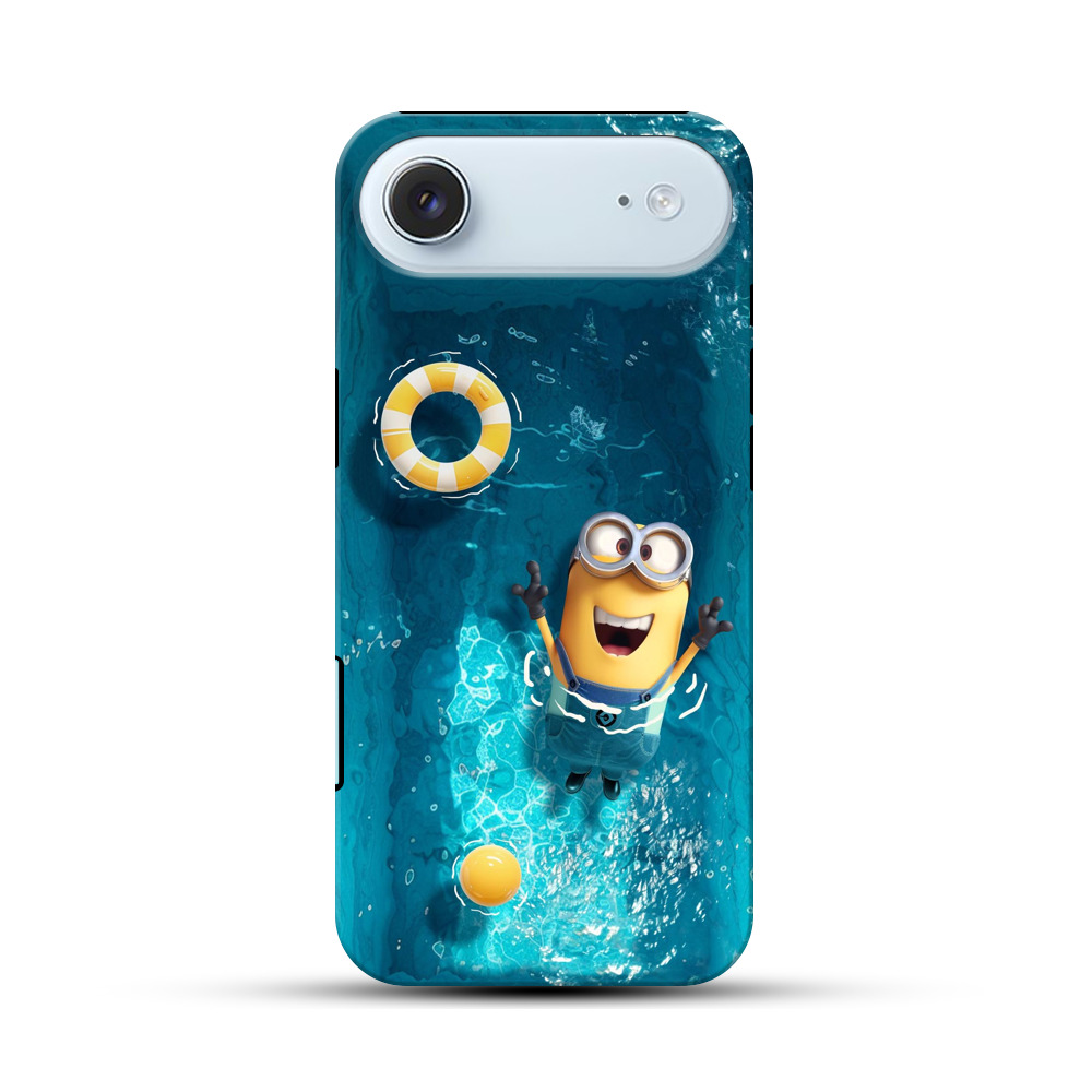 ミニオンと浮き輪 iPhone Airオリジナル耐衝撃ケース