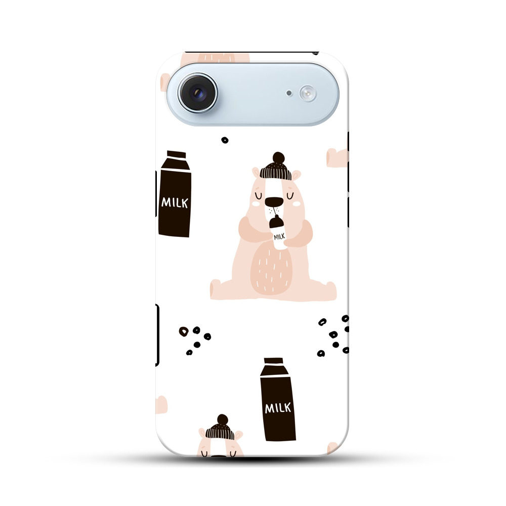 ミルクを飲むクマ iPhone Airオリジナル耐衝撃ケース