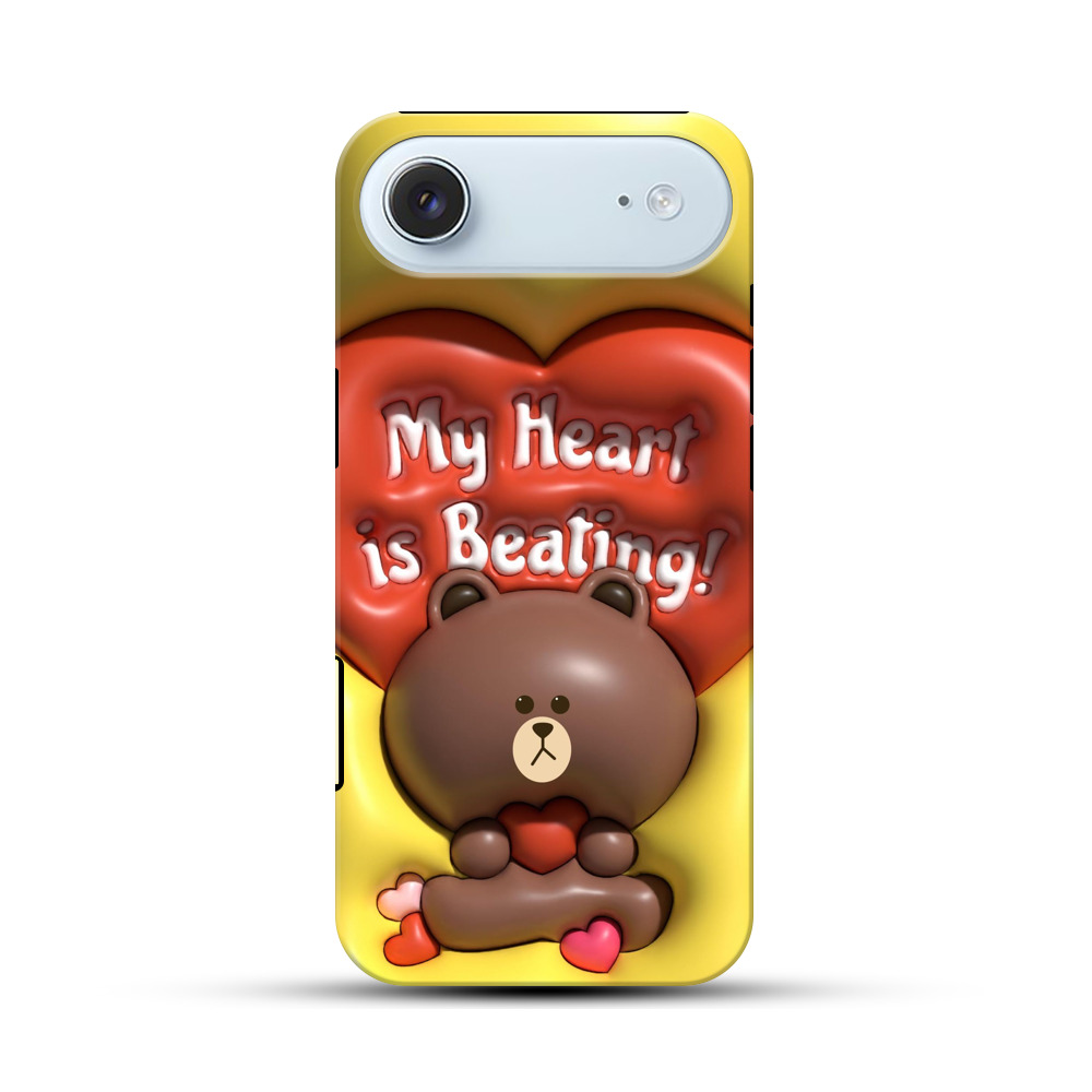 かわいいクマとハート brownbear_brown-heart かわいいクマとハート brownbear_brown-heart