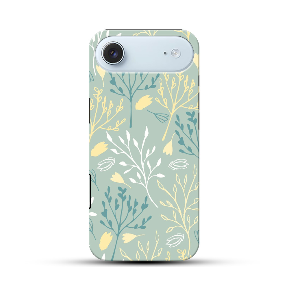 ナチュラルフラワーパターン iPhone Airオリジナル耐衝撃ケース