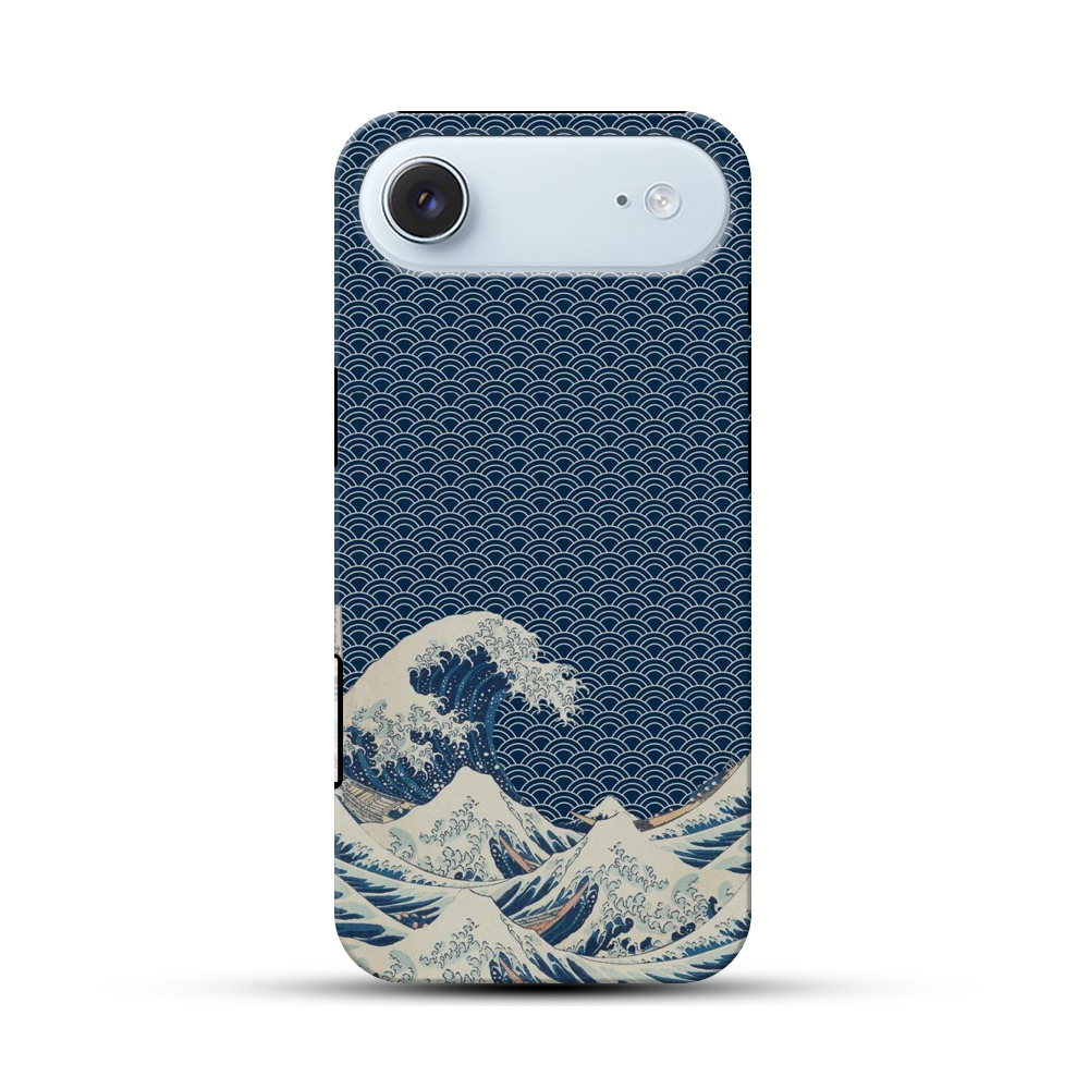 波の模様 iPhone Airオリジナル耐衝撃ケース