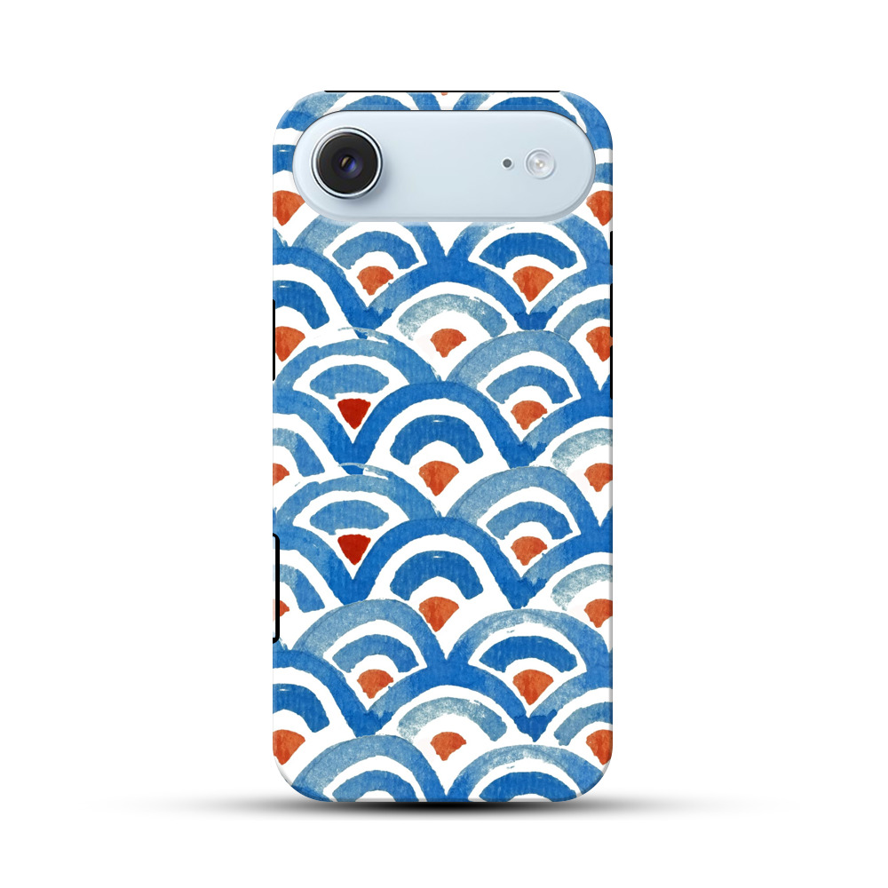 波の模様 iPhone Airオリジナル耐衝撃ケース