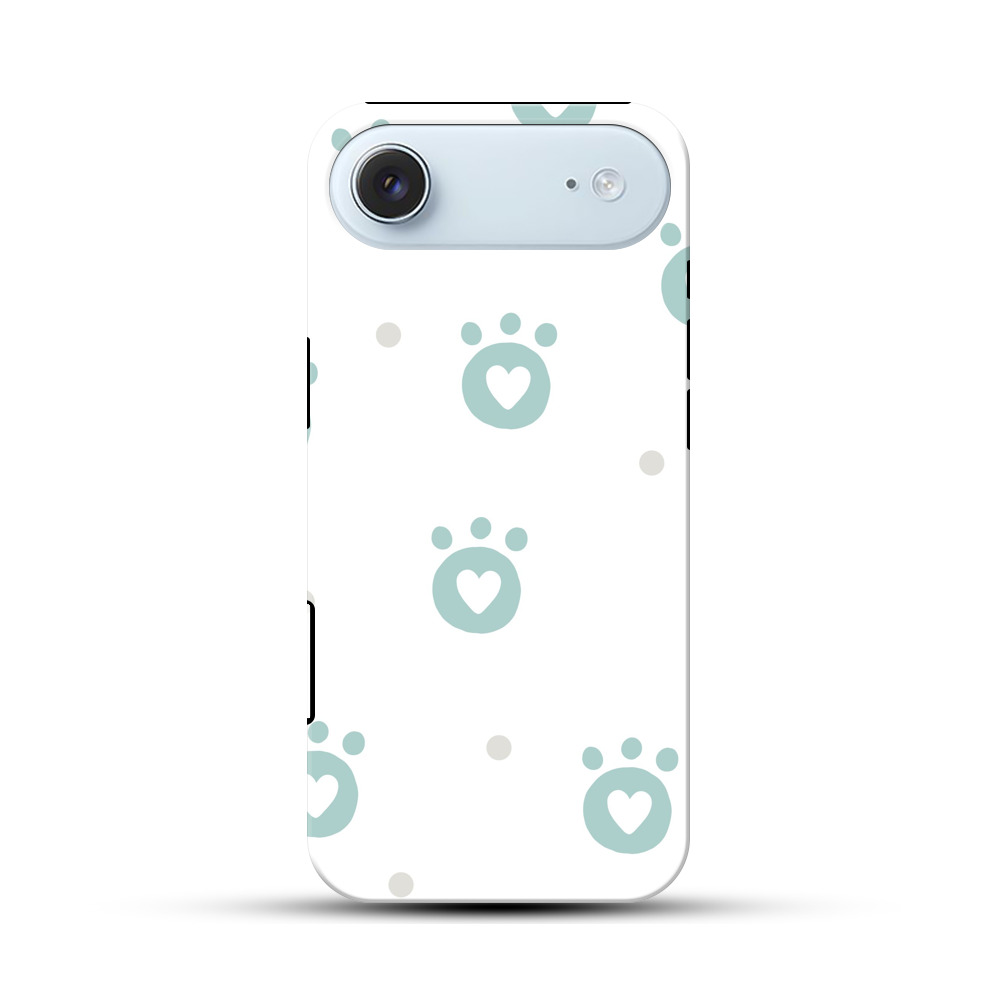 ねこ足跡のパターン iPhone Airオリジナル耐衝撃ケース