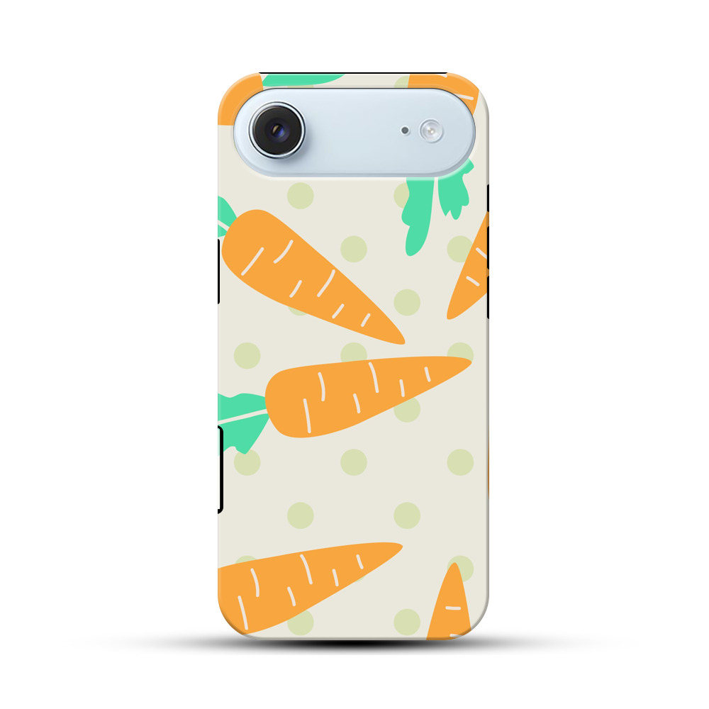にんじんのパターン iPhone Airオリジナル耐衝撃ケース