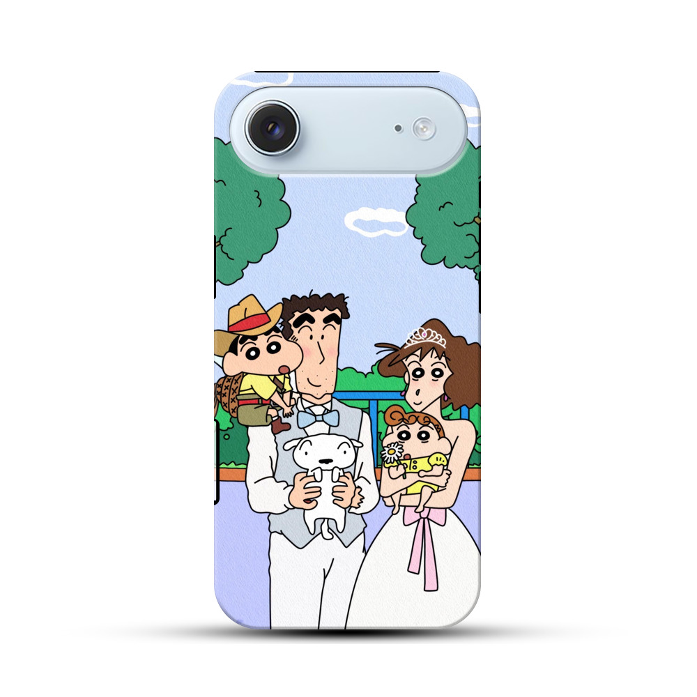 野原家族イラスト iPhone Airオリジナル耐衝撃ケース