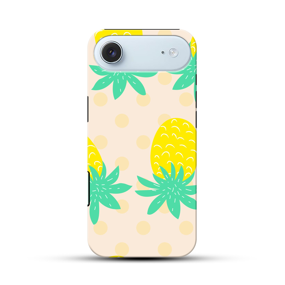 パイナップルのパターン iPhone Airオリジナル耐衝撃ケース