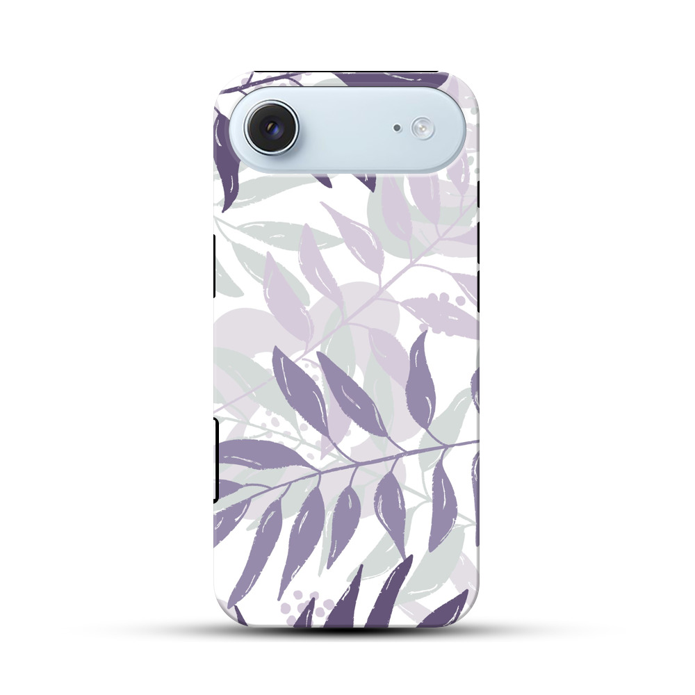 パステルリーフパターン iPhone Airオリジナル耐衝撃ケース