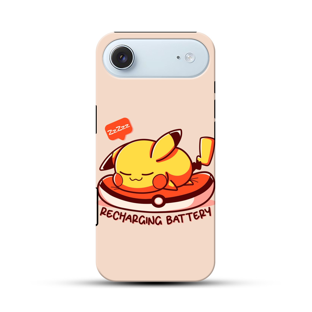 寝ピカチュウ充電中 iPhone Airオリジナル耐衝撃ケース