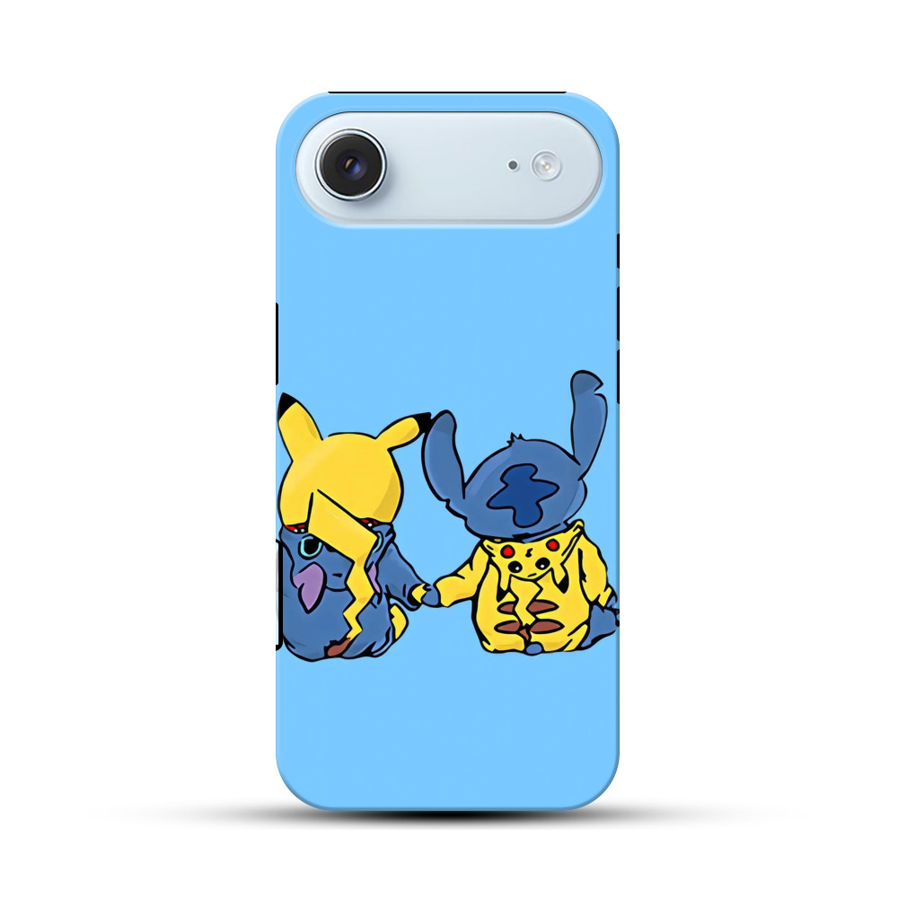 ピカチュウとスティッチ iPhone Airオリジナル耐衝撃ケース