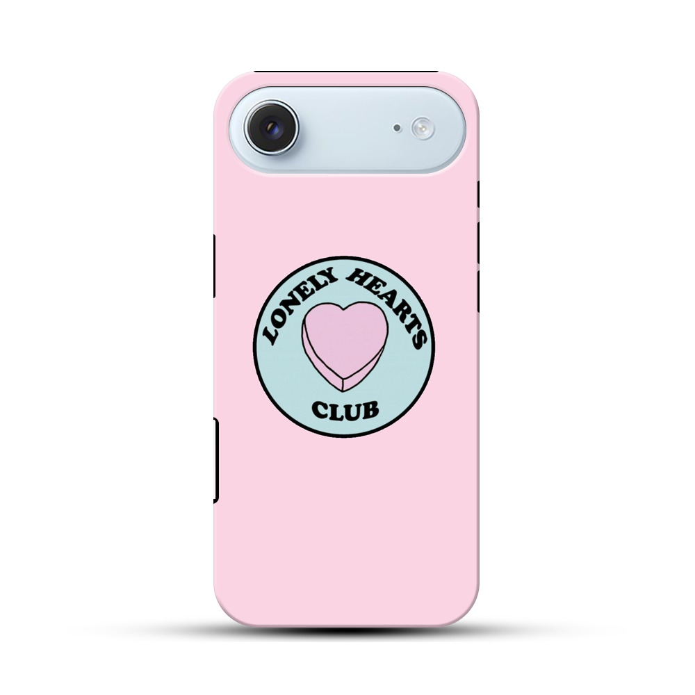 ピンクのハートとロゴ iPhone Airオリジナル耐衝撃ケース