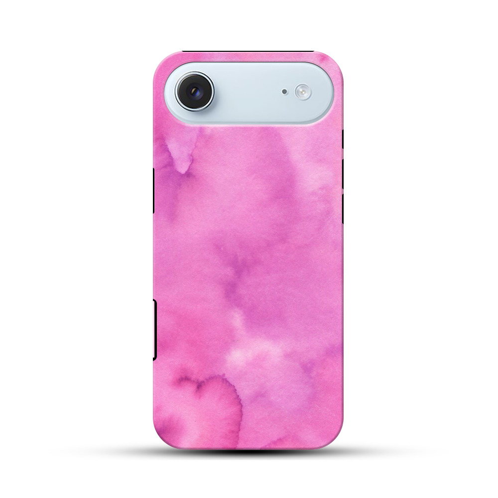 ピンクの水彩グラデーション iPhone Airオリジナル耐衝撃ケース
