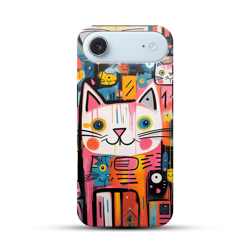 ポップアートの猫 iPhone Airオリジナル耐衝撃ケース