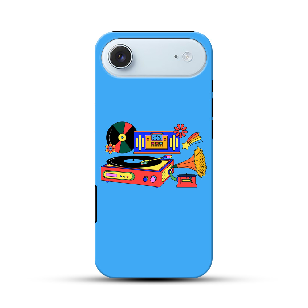 レコードプレーヤーと音楽 iPhone Airオリジナル耐衝撃ケース