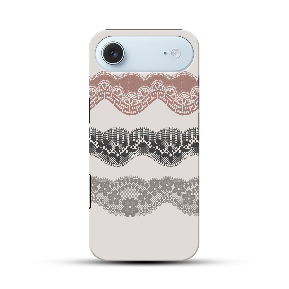 レースの縁取りパターン iPhone Airオリジナル耐衝撃ケース