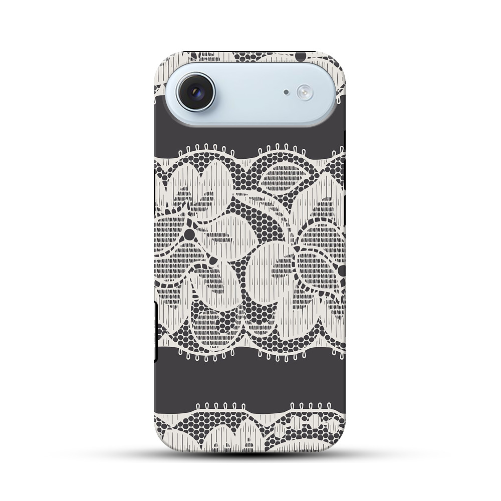 レースの花模様 iPhone Airオリジナル耐衝撃ケース