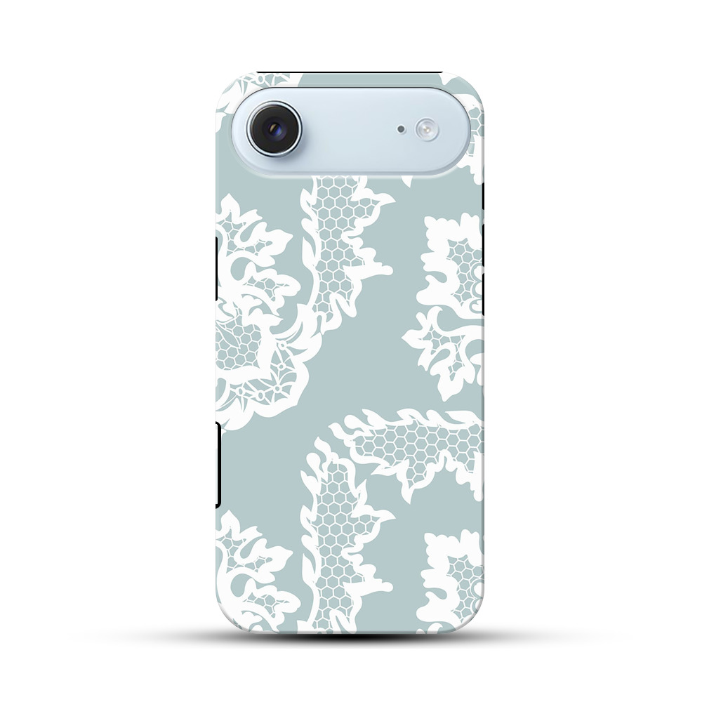 レースパターンの背景 iPhone Airオリジナル耐衝撃ケース