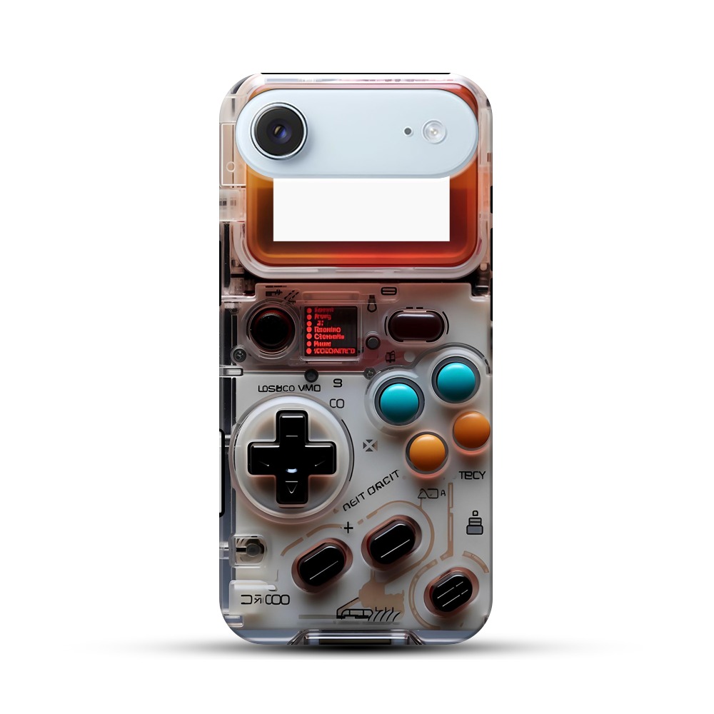 透明レトロゲームコントローラー iPhone Airオリジナル耐衝撃ケース